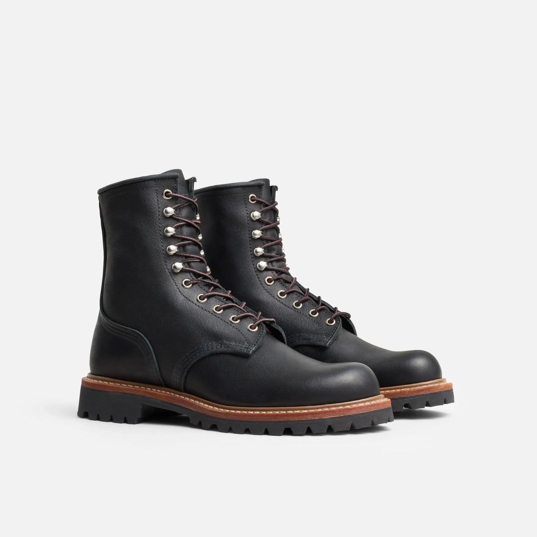 Red Wing Seconds - Logger Heritage #4501 - Black Oil Slick Leather