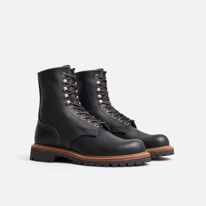 Red Wing Seconds - Logger Heritage #4501 - Black Oil Slick Leather