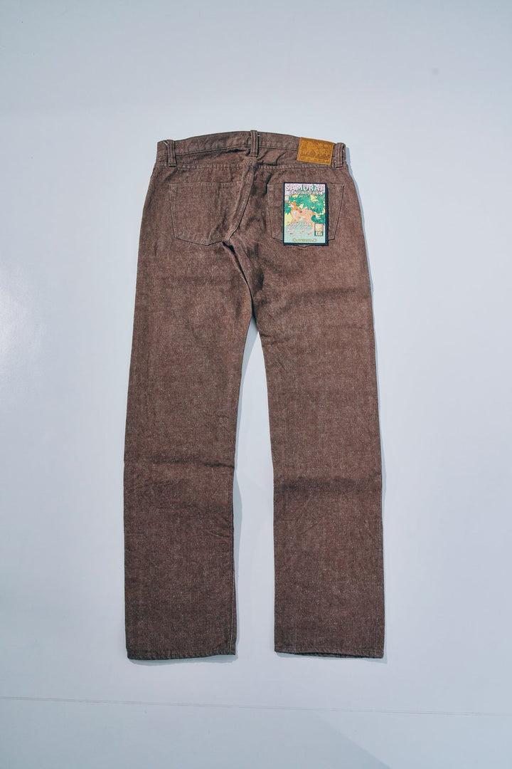Samurai 15oz Kanoko Brown Denim [S0150BRX]