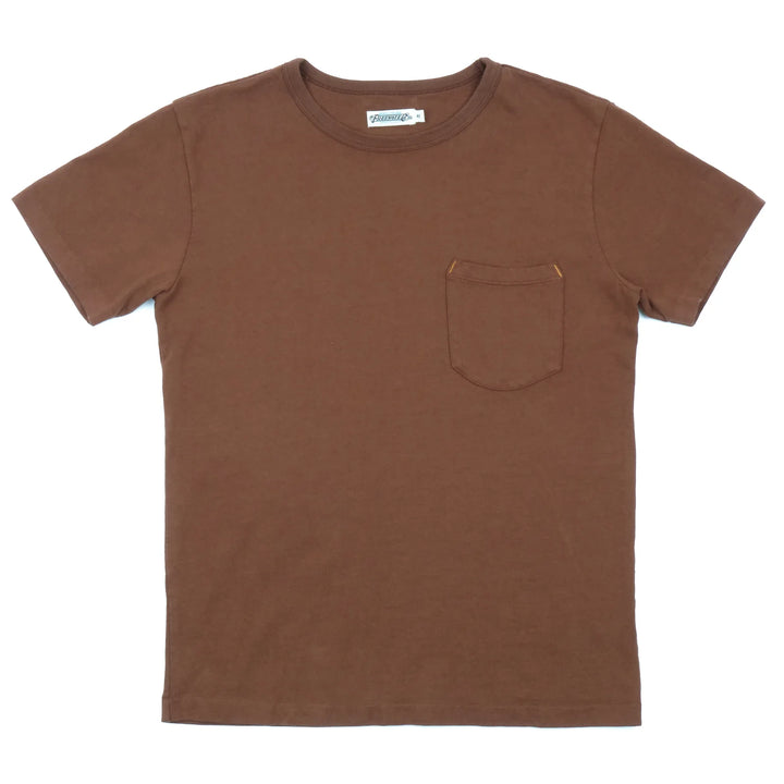 Freenote Cloth 13 Ounce Pocket T-Shirt - Chocolate
