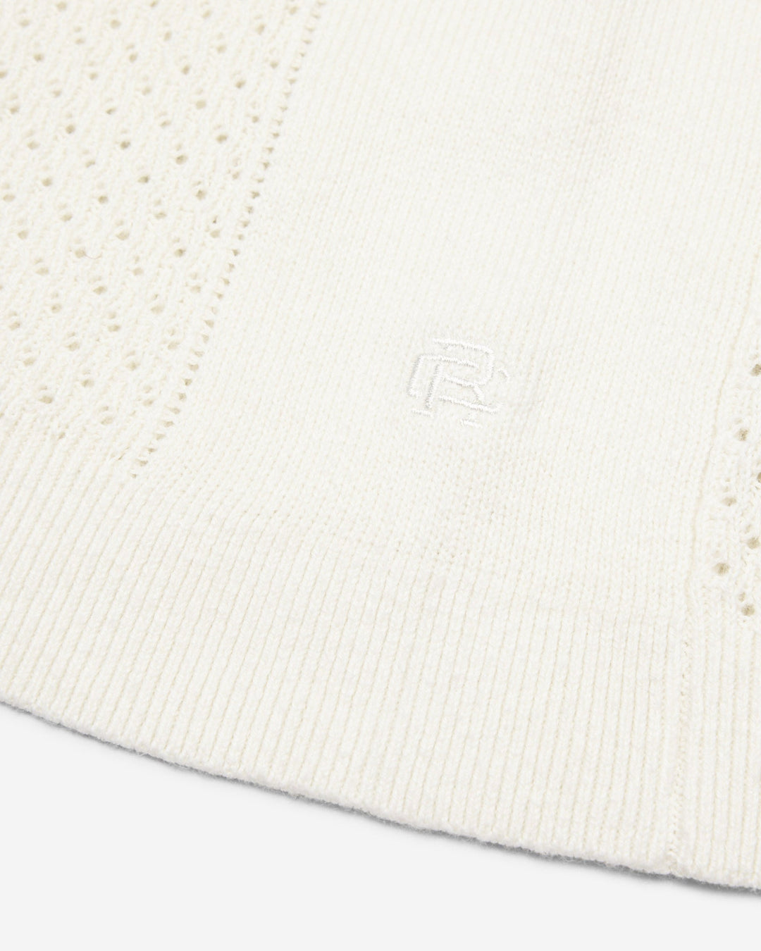 Reigning Champ - Cotton Linen Victor Polo in Ivory