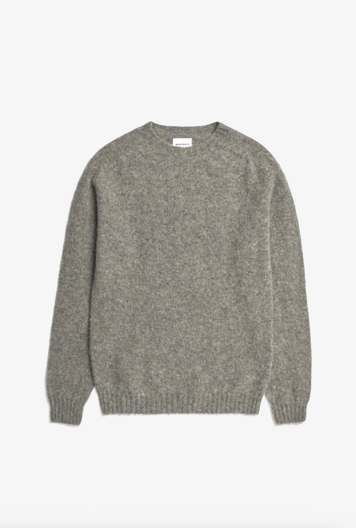 Norse Projects Birnir Brushed Lambswool - Walnut