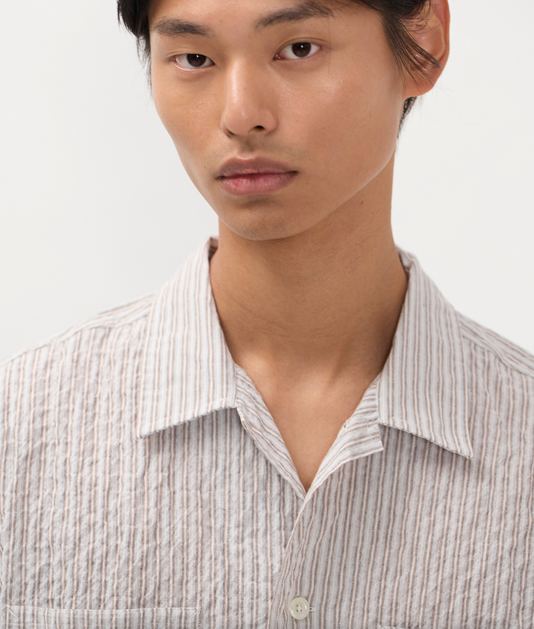 Norse Projects Mols Striped Short Sleeve Camp Shirt - Multi Color Stripe