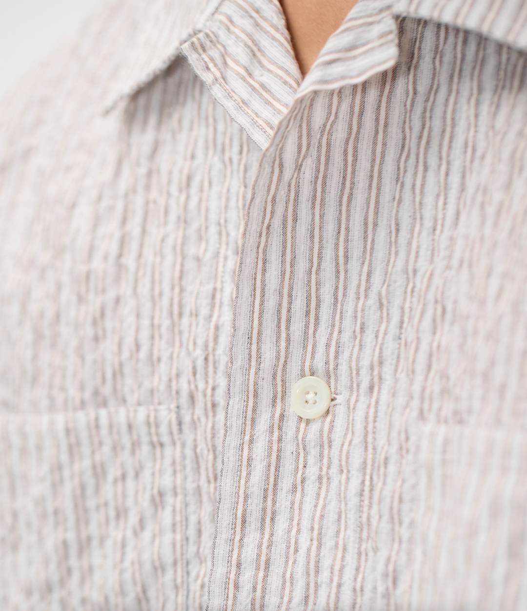 Norse Projects Mols Striped Short Sleeve Camp Shirt - Multi Color Stripe