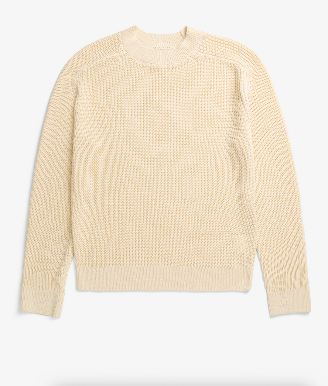 Norse Projects Limfjorden Cotton Paper Saddle Fishermen Sweater - Natural Ecru