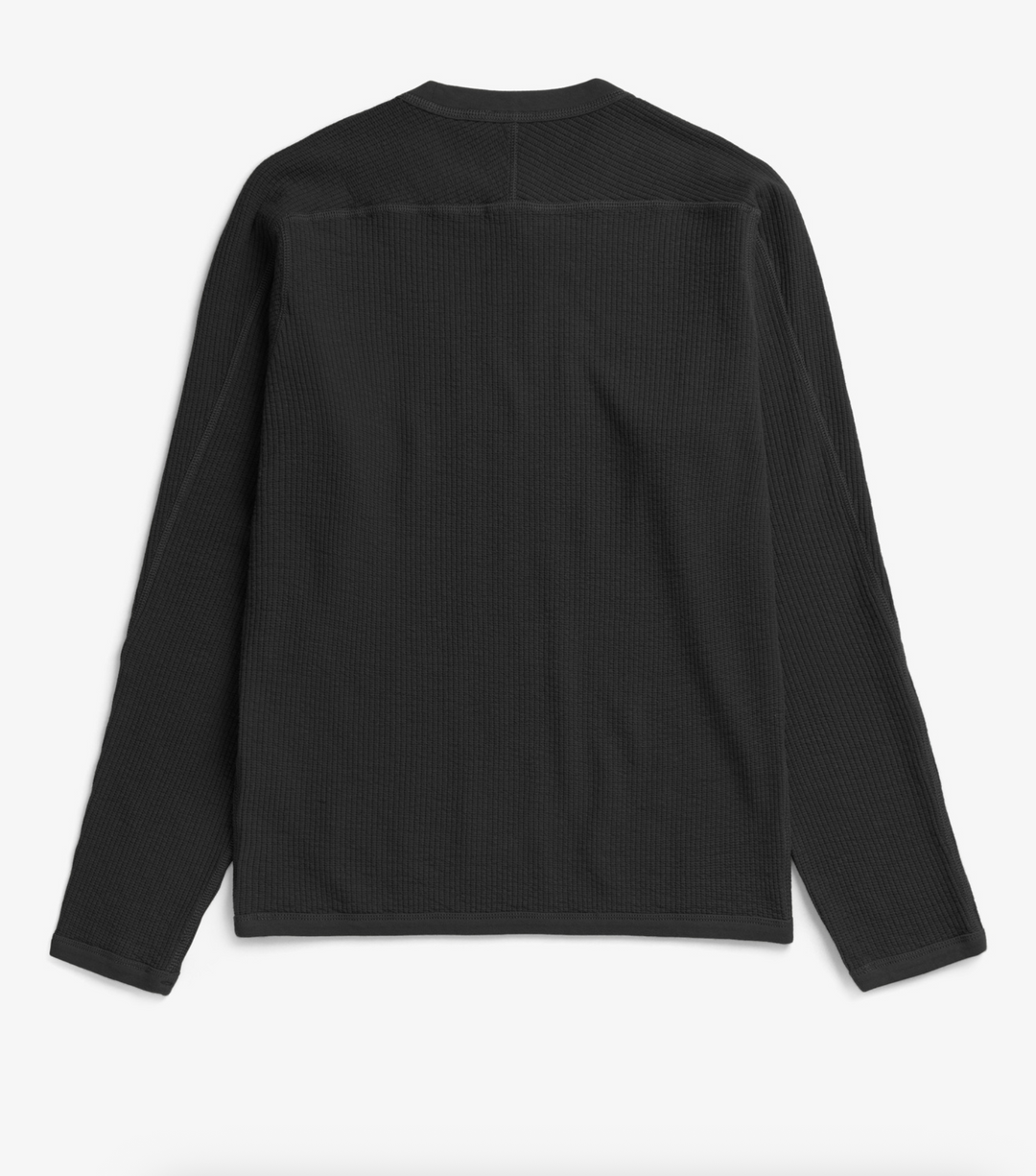 Norse Projects Stevns Cotton Hemp Military Rib Long Sleeve T-Shirt - Black