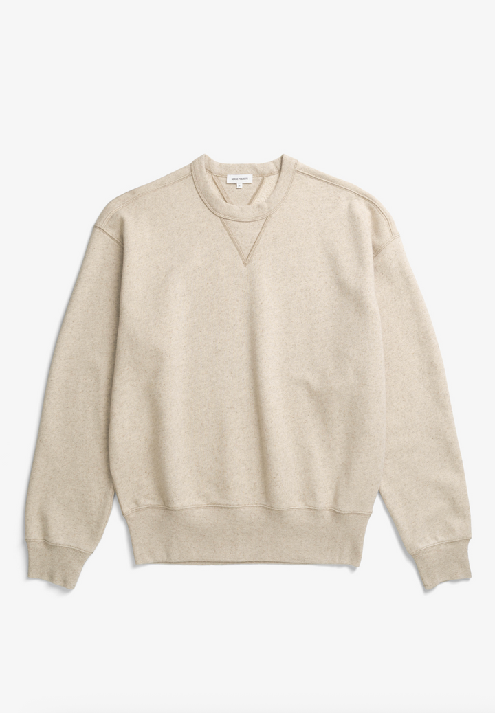 Norse Projects Kulhuse Cotton Linen Loopback Sweatshirt - Natural