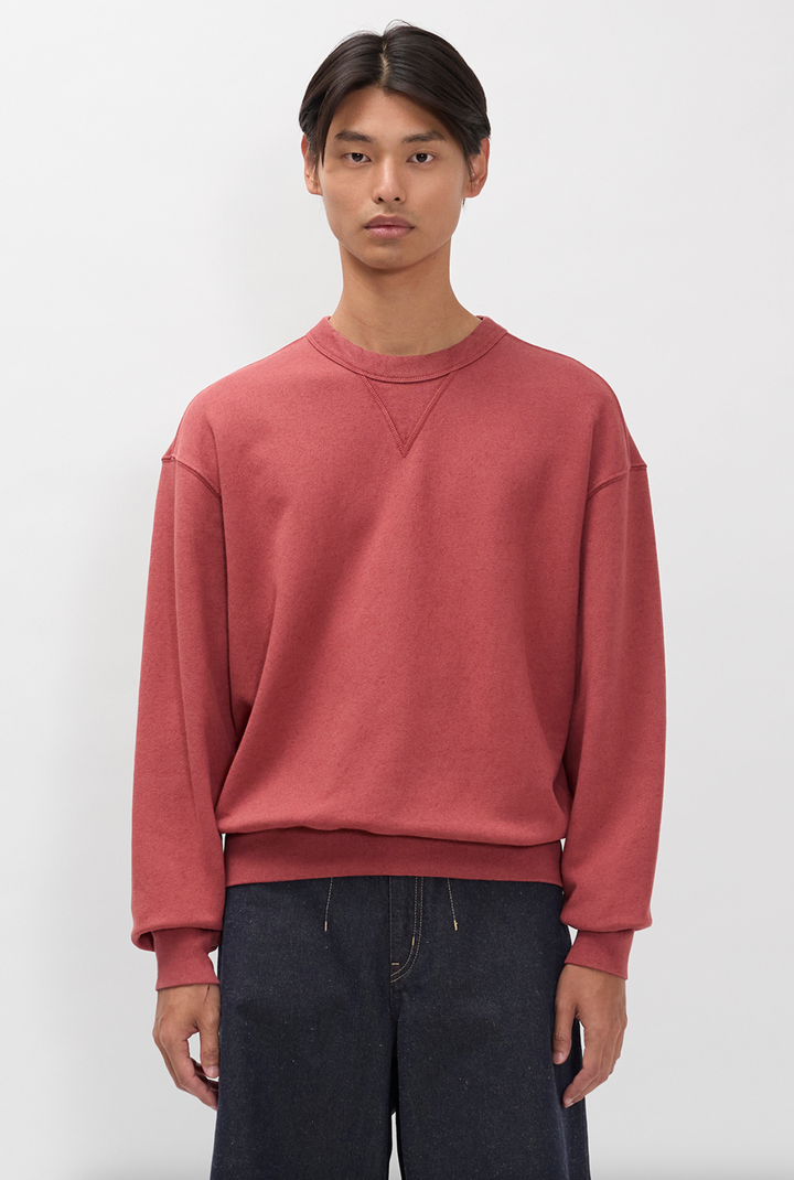 Norse Projects Kulhuse Cotton Linen Loopback Sweatshirt - Cowhide
