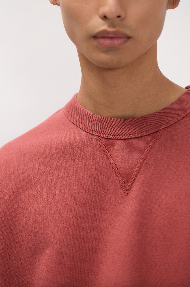 Norse Projects Kulhuse Cotton Linen Loopback Sweatshirt - Cowhide