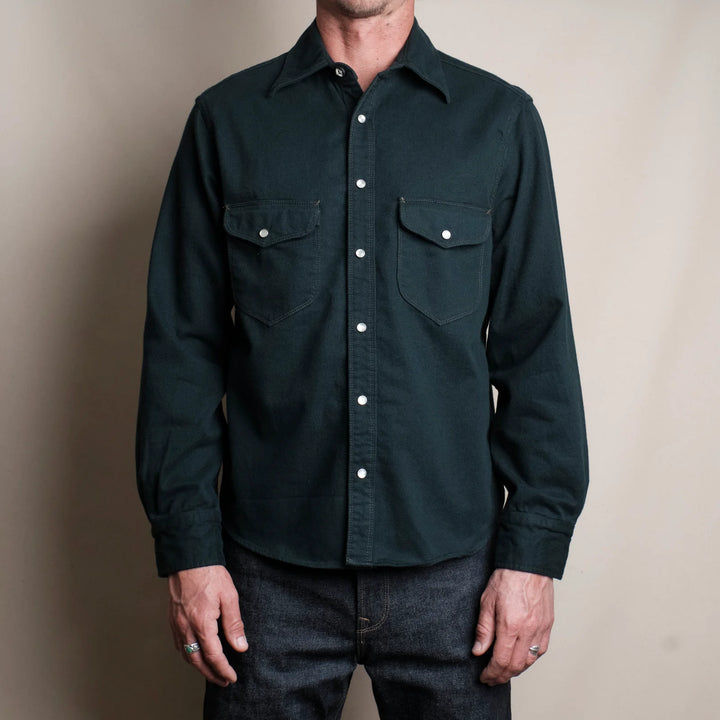 Freenote Cloth - Bodie LS- Forest Twill