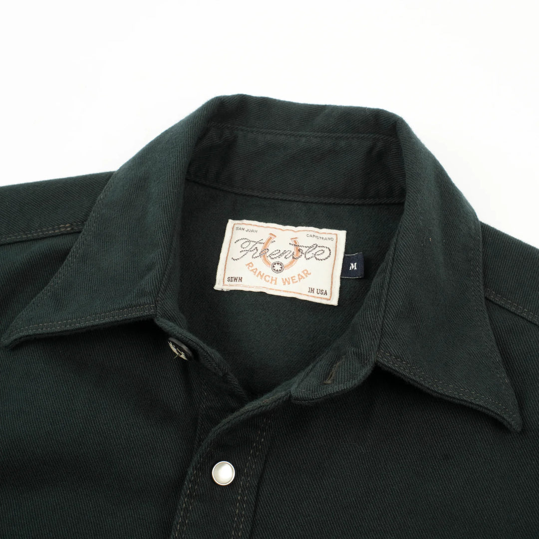 Freenote Cloth - Bodie LS- Forest Twill