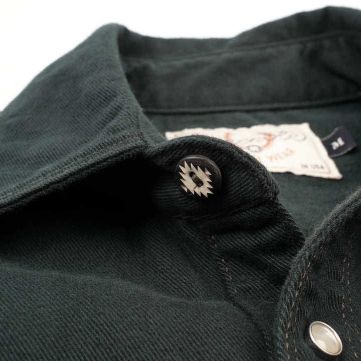 Freenote Cloth - Bodie LS- Forest Twill