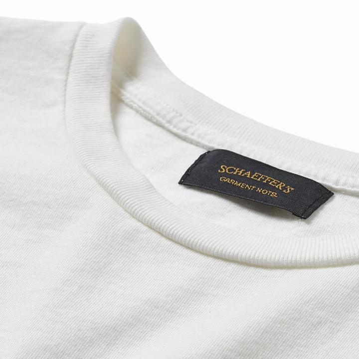 Schaeffer’s Garment Hotel Ringspun 40's Pocket Tee - Off White