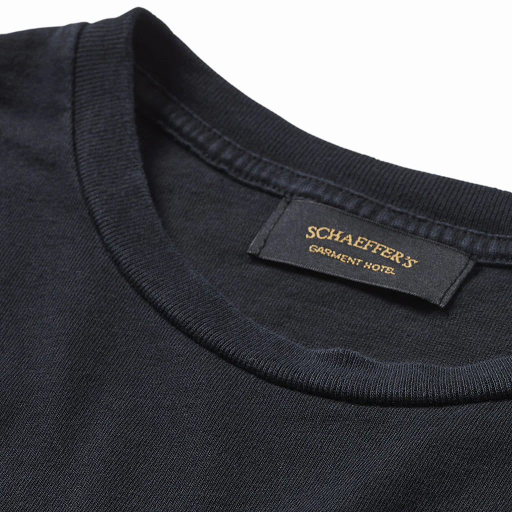 Schaeffer’s Garment Hotel Ringspun 40's Tee - Worn Black