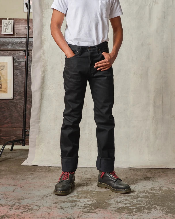 Tellason 13.5oz Japanese Selvedge Jeans - Black Ankara