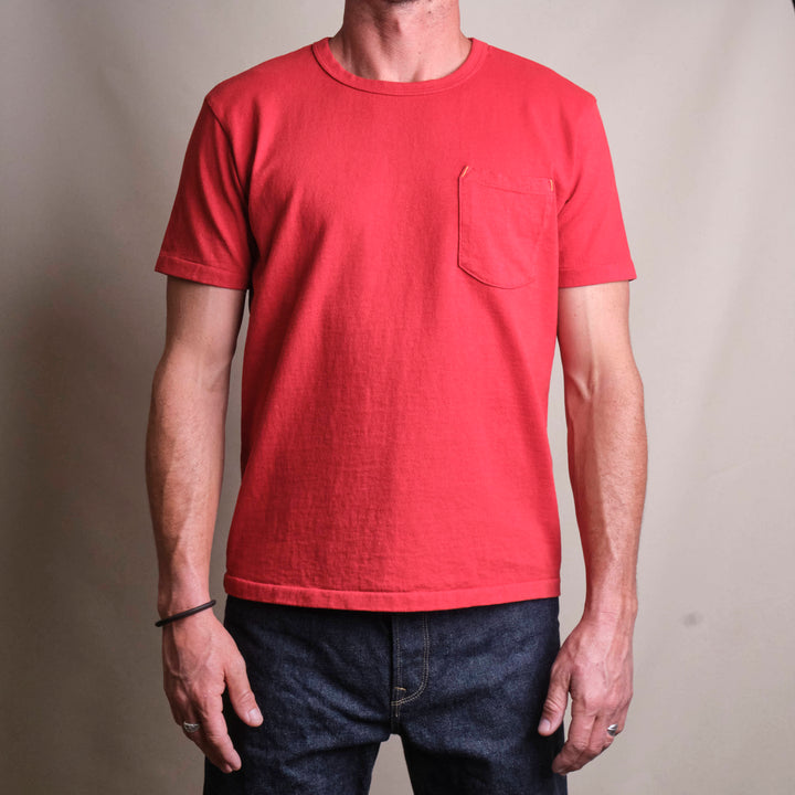 Freenote Cloth 13 Ounce Pocket T-Shirt - Vintage Red