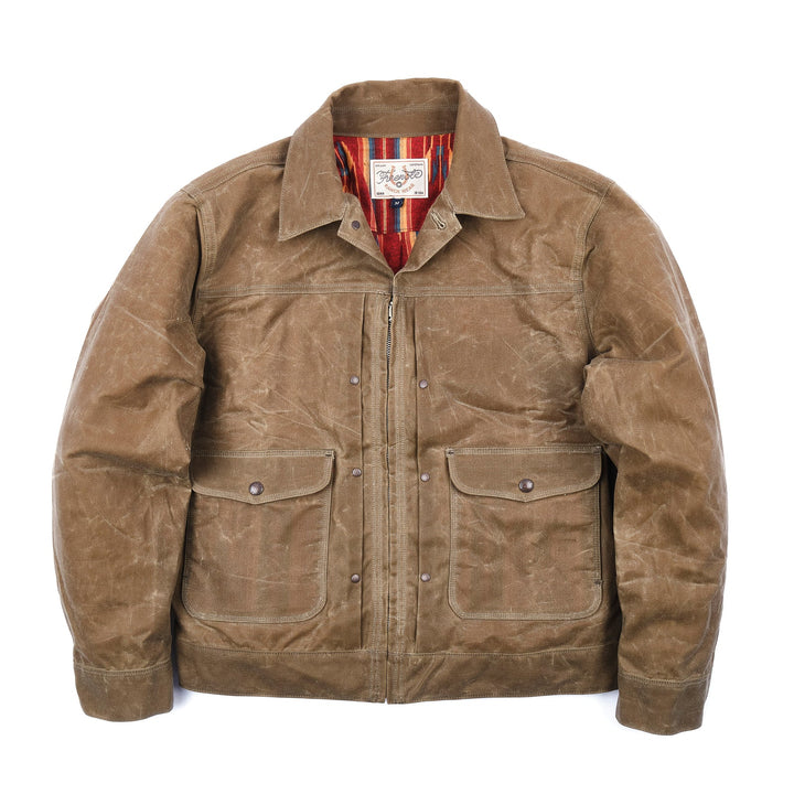 Freenote Cloth- Faro Jacket 10oz Waxed Canvas- Tobacco