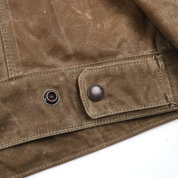 Freenote Cloth- Faro Jacket 10oz Waxed Canvas- Tobacco