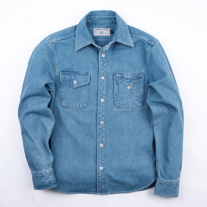Freenote Cloth Lambert - Bleach Indigo Cord