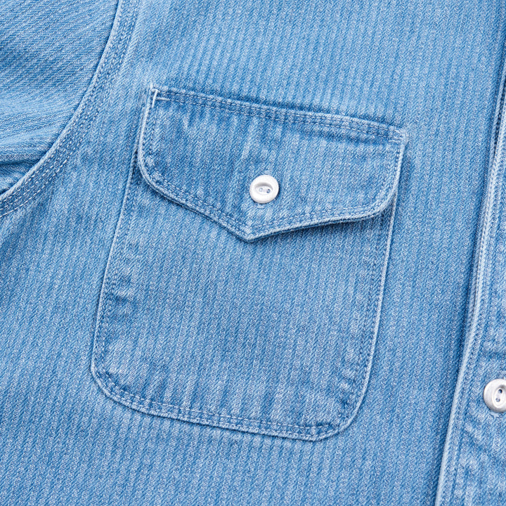 Freenote Cloth Lambert - Bleach Indigo Cord