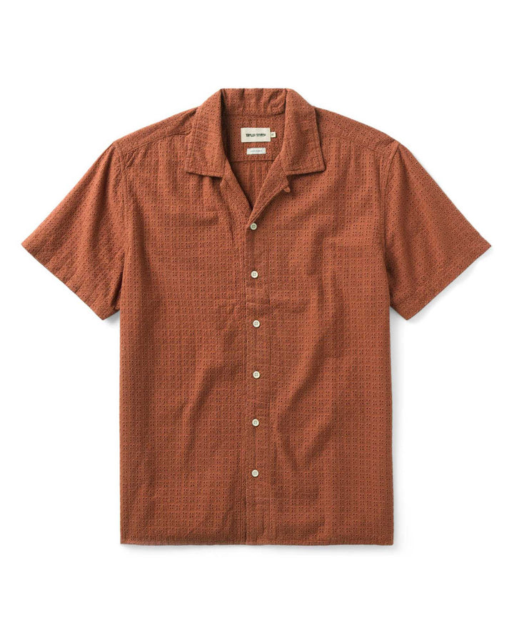 Taylor Stitch - The Davis Shirt in Driftwood Eyelet