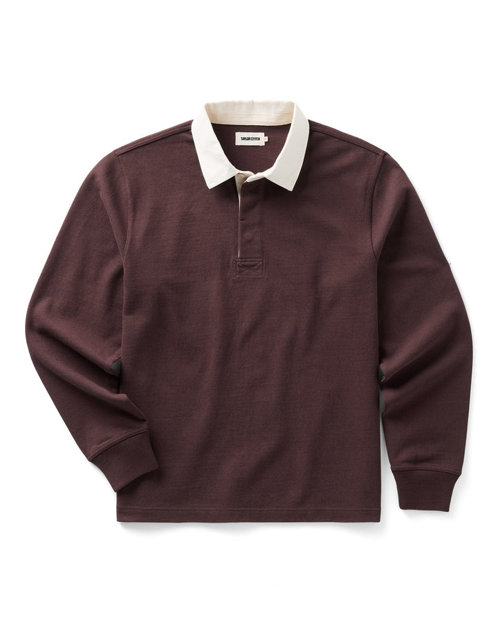 Taylor Stitch - The Rugby Shirt in Burgundy