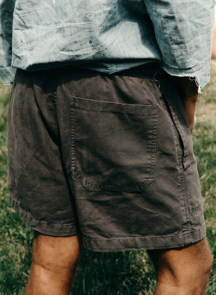 Imogene + Willie Canvas Lounge Short - Faded Black