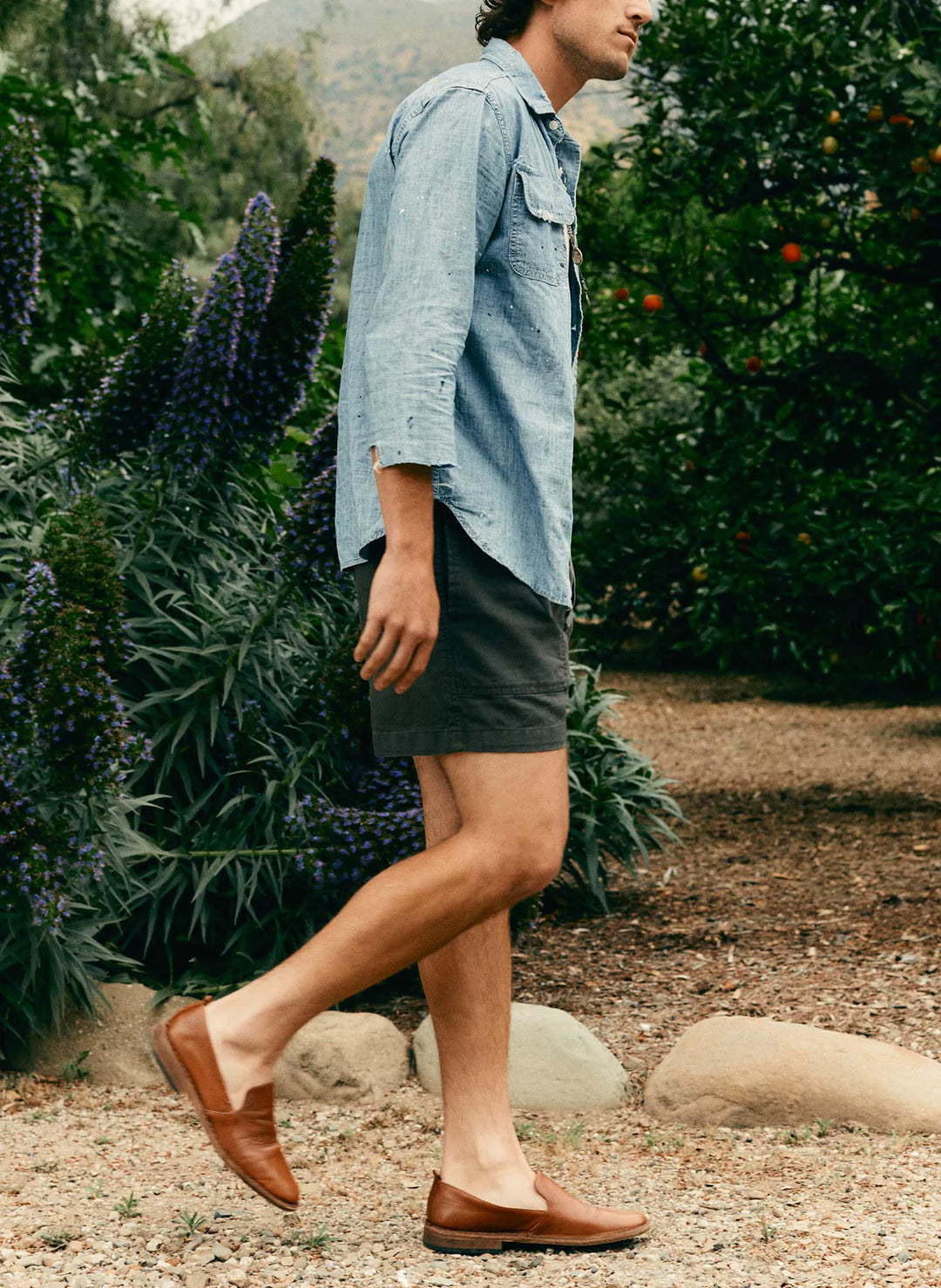 Imogene + Willie Canvas Lounge Short - Faded Black