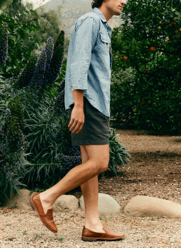 Imogene + Willie Canvas Lounge Short - Faded Black