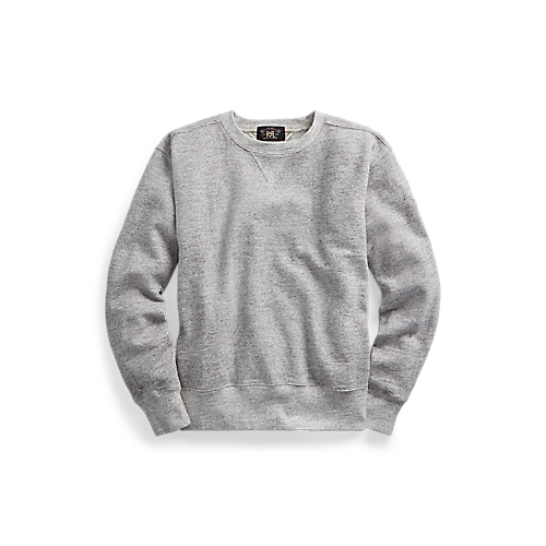 RRL Fleece Crewneck Sweatshirt - Athletic Grey