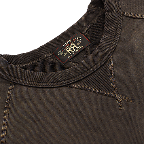 RRL French Terry Sweatshirt - Black Indigo