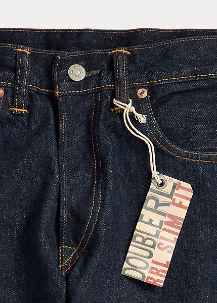 RRL Slim Fit Once-Washed Selvedge Jean - Union Standard