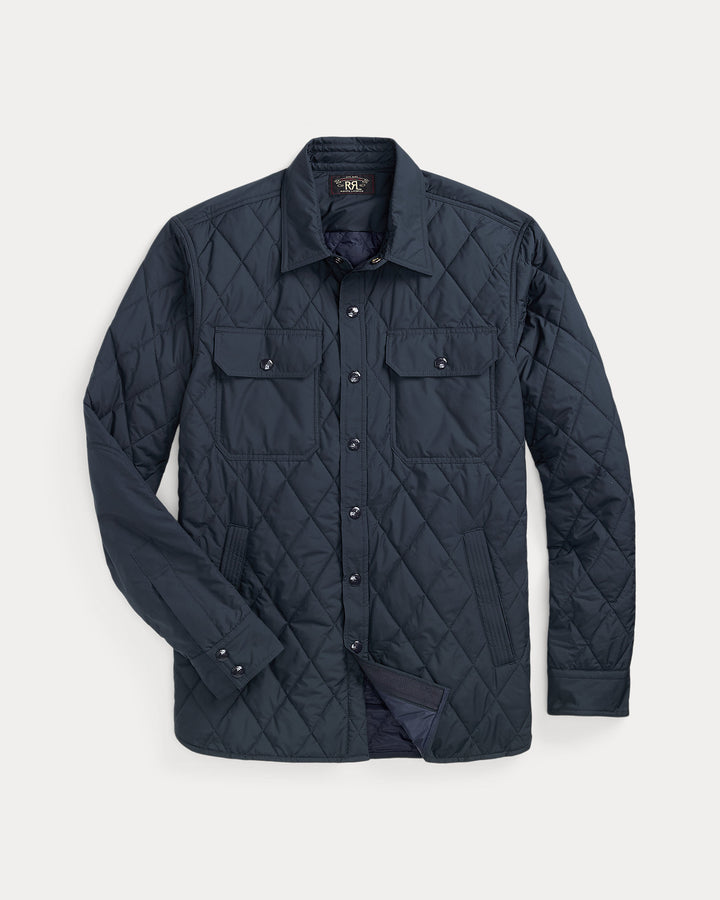 RRL Quilted Overshirt - Navy