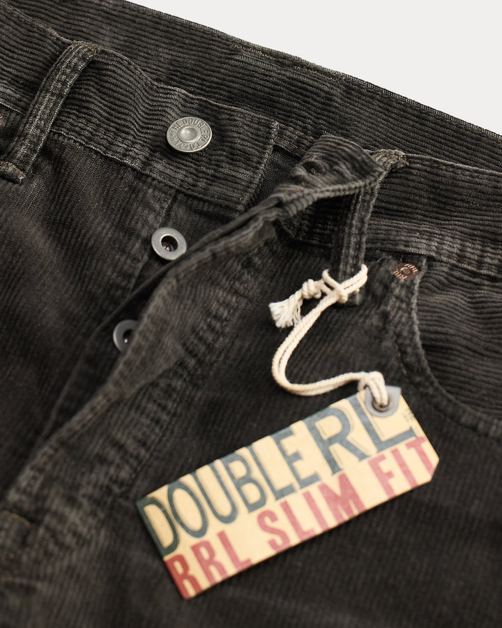 RRL Black Corduroy Pant