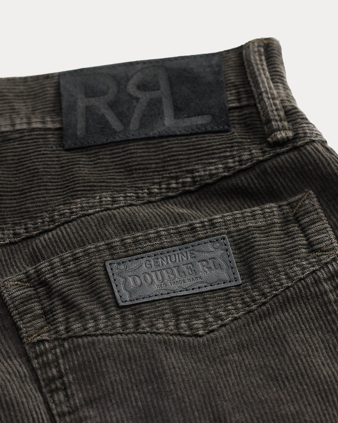 RRL Black Corduroy Pant