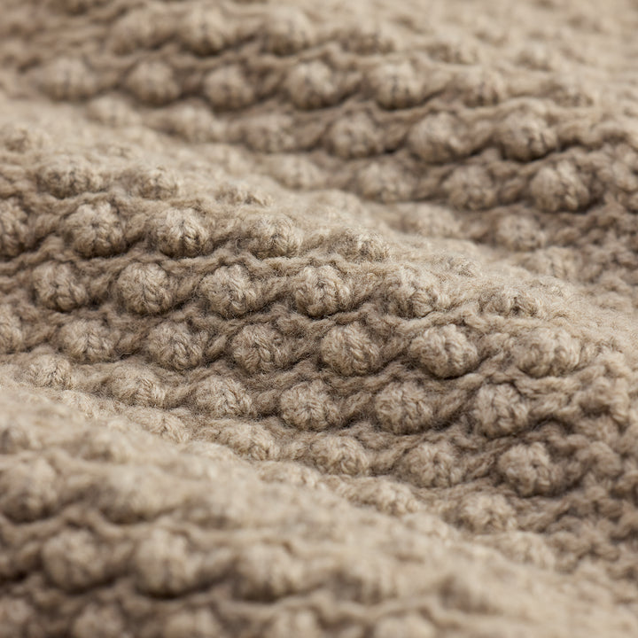 RRL Long-Sleeve Wool Blend Shawl Pullover Sweater - Cream Marl