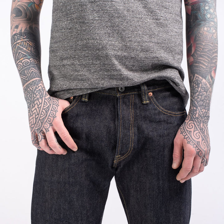 Iron Heart 634S 21oz Selvedge Denim Straight Cut Jeans - Indigo
